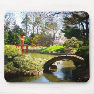 Mousepad O jardim japonês do monte e da lagoa
