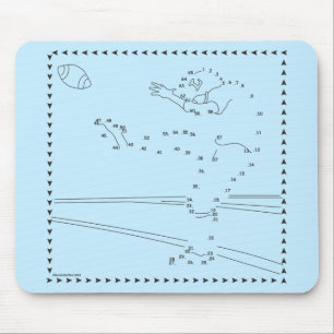 Mousepad O Jogador De Futebol Conecta Os Pontos
