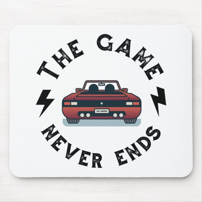 Mousepad O jogo nunca acaba (Frente)