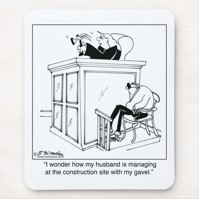 Mousepad O juiz usa um martelo, não um Gavel (Frente)