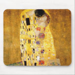 Mousepad O Kiss Gustav Klimt<br><div class="desc">Imperial obra-prima do pintor austríaco Gustav Klimt: A pintura de Beijo</div>