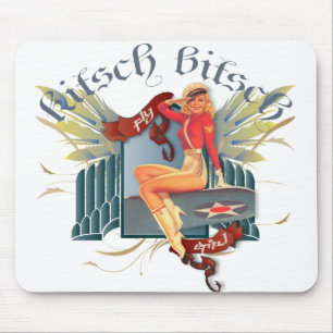 Mousepad O kitsch Bitsch: Pin-Acima do tatuagem da menina