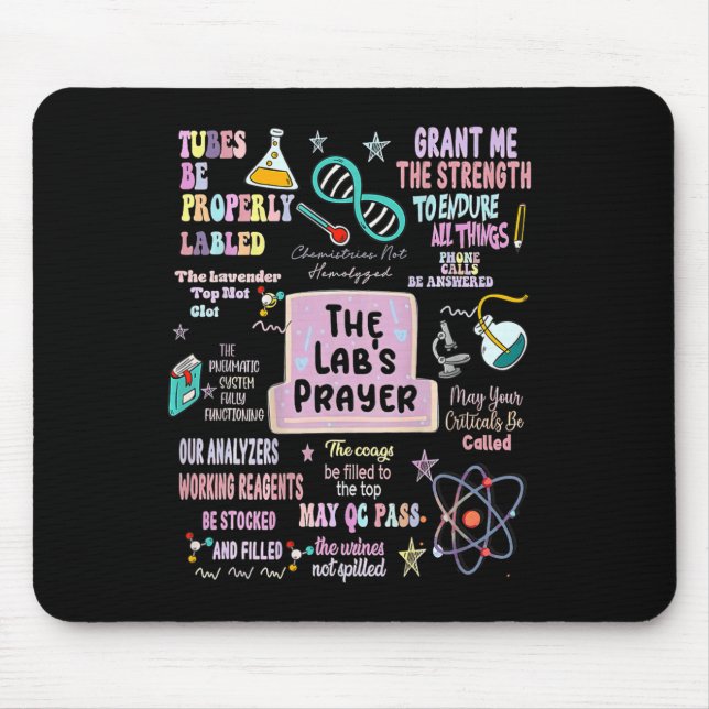 Mousepad O Laboratório de Oração dos Laboratórios Cientista (Frente)