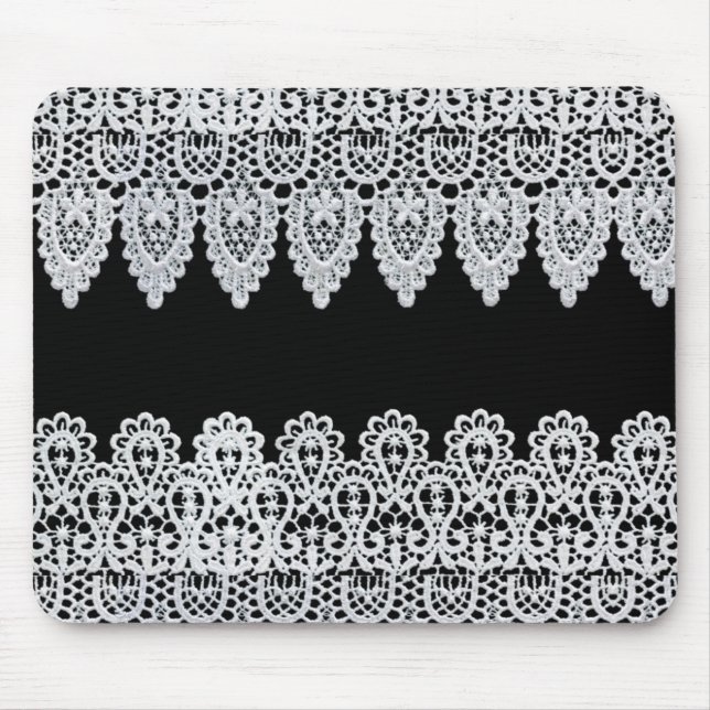 Mousepad O laço branco forma uma beira delicada contra o (Frente)