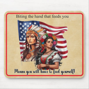 Mousepad O Legado Nativo Americano/Mexicano _Mão que Alimen