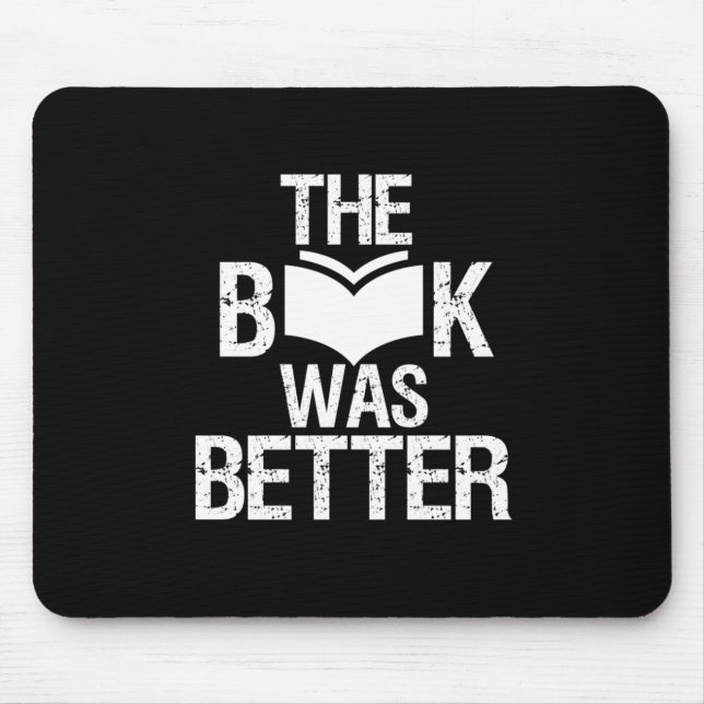 Mousepad O Livro Era Melhor Leitura Engraçada E Livro (Frente)