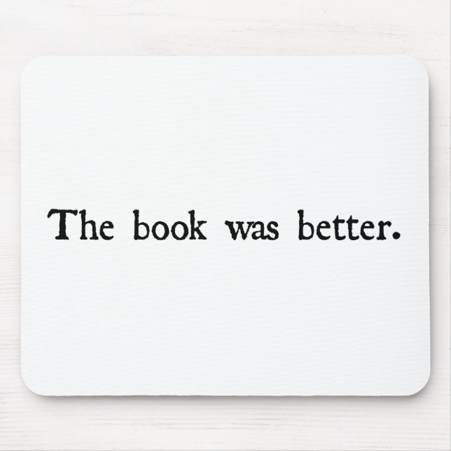 Mousepad O livro era melhores produtos (Frente)