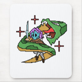 Mousepad O Lixo Selvagem de Zoe - Herói Pixel vs Serpente G