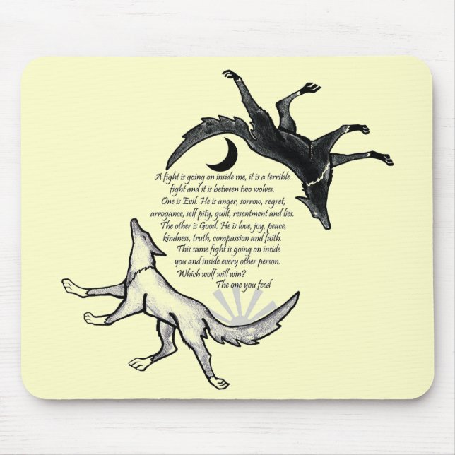 Mousepad O Lobo que se Alimenta (Frente)