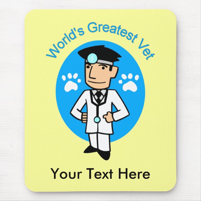 Mousepad O maior bloco de notas personalizável de veteranos (Frente)