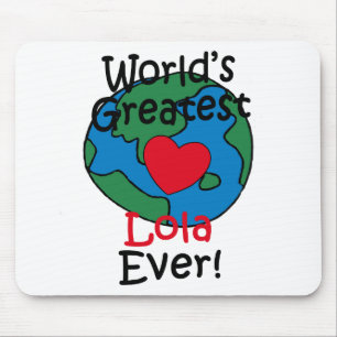 Mousepad O Maior Coração de Lola do Mundo