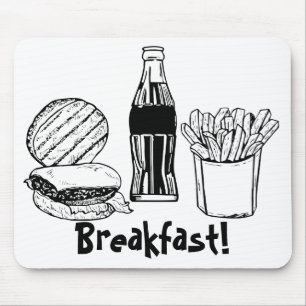 Mousepad O mais moderno mouse Breakfast