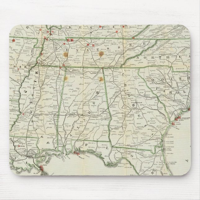 Mousepad O Mapa da Guerra Histórica (Frente)