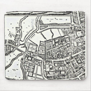 Mousepad O mapa de Loggan de Oxford, folha oriental