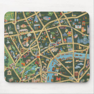 Mousepad O Mapa Diário de Imagens do Telegraph de Londres