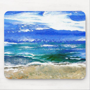 Mousepad O mar Sparkly dos presentes do surf da praia do