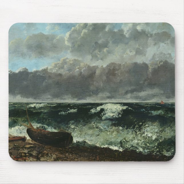 Mousepad O mar tormentoso ou, a onda, 1870 (Frente)