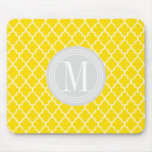 Mousepad O marroquino amarelo telha a estrutura (Frente)