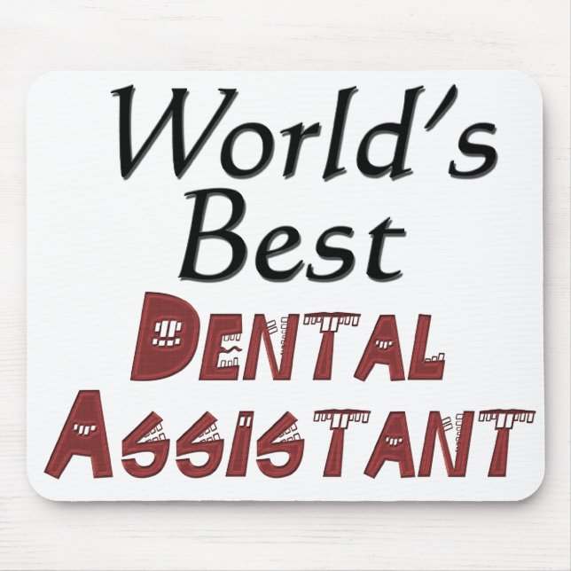 Mousepad O melhor assistente dental do mundo (Frente)