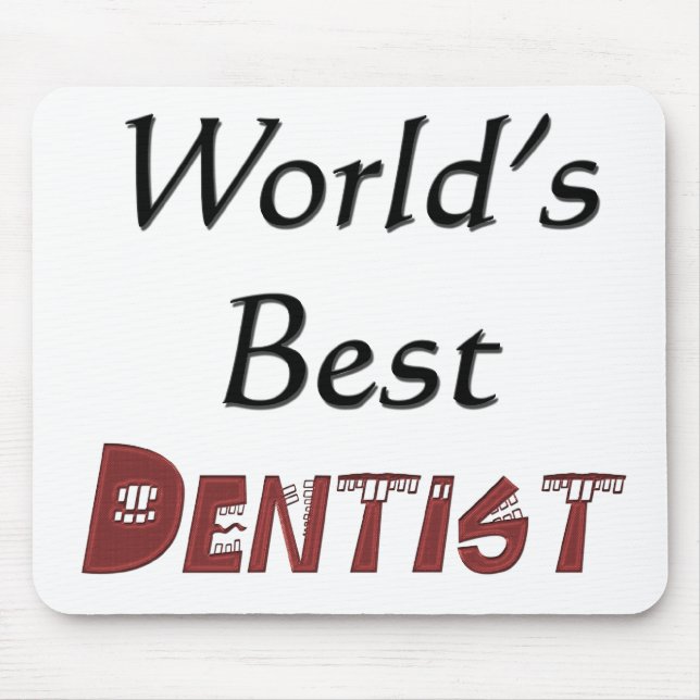 Mousepad O melhor dentista do mundo (Frente)