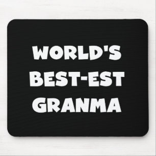 Mousepad O melhor granma preto e branco do mundo
