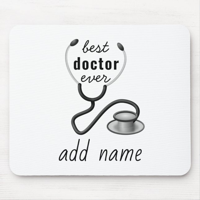 Mousepad O melhor médico jamais apreciou o maior documento  (Frente)