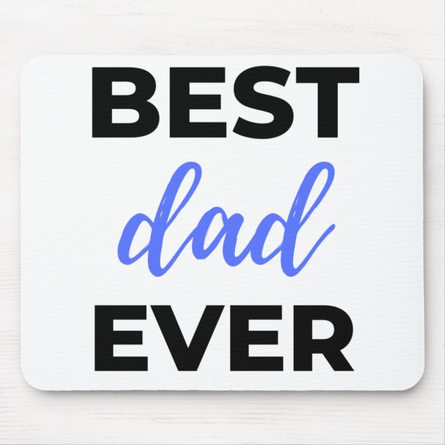 Mousepad O melhor Pai de sempre preto (Frente)