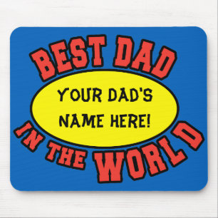 Mousepad O melhor Pai do mundo personaliza o Dia de os pais