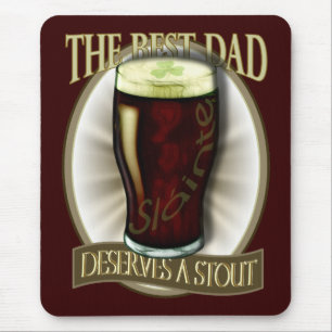 Mousepad O melhor pai merece uma cerveja de malte