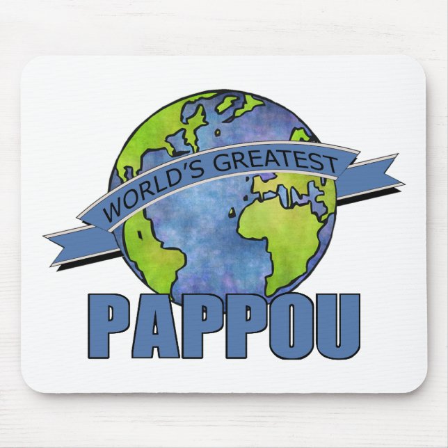 Mousepad O Melhor Pappou do Mundo (Frente)