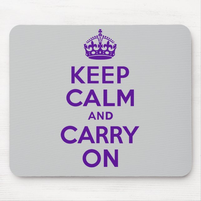 Mousepad O melhor preço mantem a calma e continua o roxo (Frente)