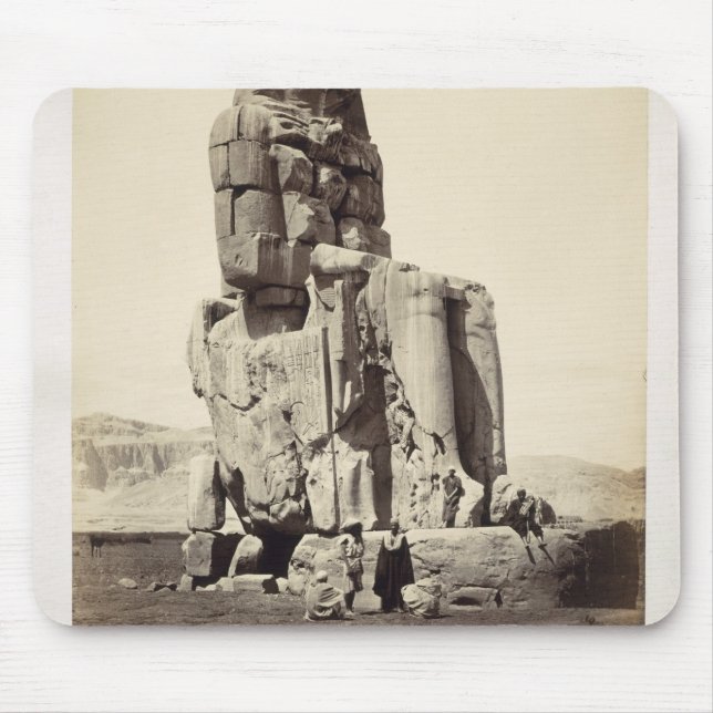Mousepad "O Memnon vocal", estátua colossal de Amenhotep I (Frente)