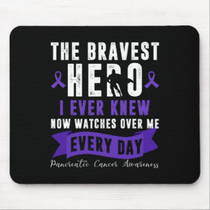 Mousepad O Mês de Consciência do Câncer de pâncreas Herói M