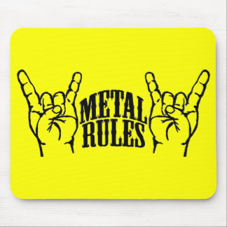 Mousepad O metal amarelo ordena o tapete do rato