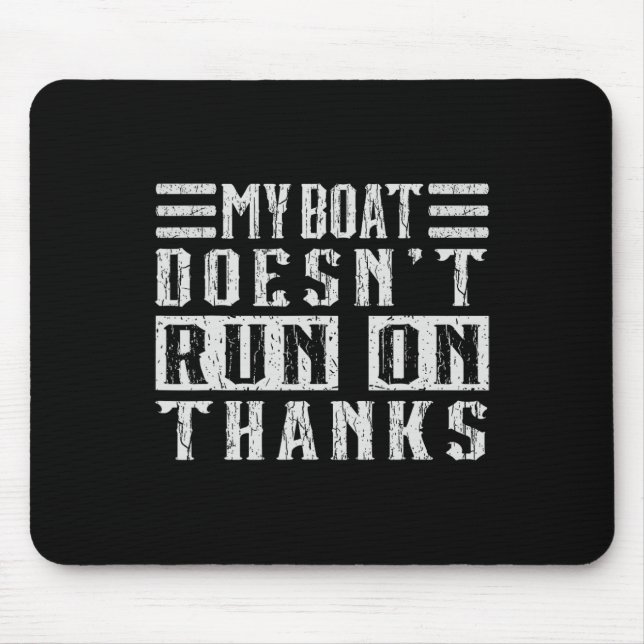 Mousepad O meu barco não funciona em Obrigados... com um no (Frente)