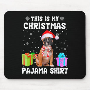 Mousepad O Meu Cachorro Francês de Natal Pajama Puppy Lo