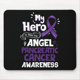 Mousepad O Meu Herói É Agora O Meu Câncer de pâncreas Anjo