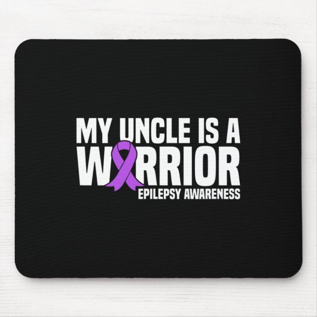 Mousepad O meu tio é um guerreiro com epilepsia roxa (Frente)
