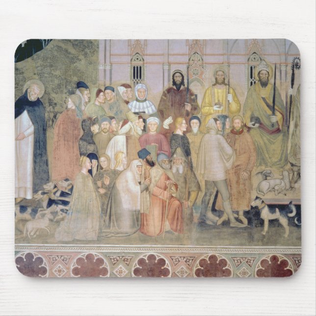 Mousepad O militante da igreja e triunfante, detalhe, de t (Frente)