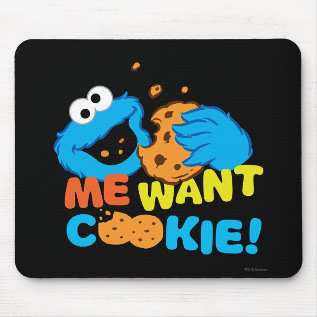 Mousepad O Monstro dos Biscoitos Quer Biscoito (Frente)