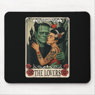 Mousepad O Monstro Frankenstein E A Noiva Os Amantes Taro