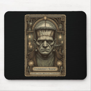Mousepad O Monstro Frankenstein Vintage Halloween Tarot C