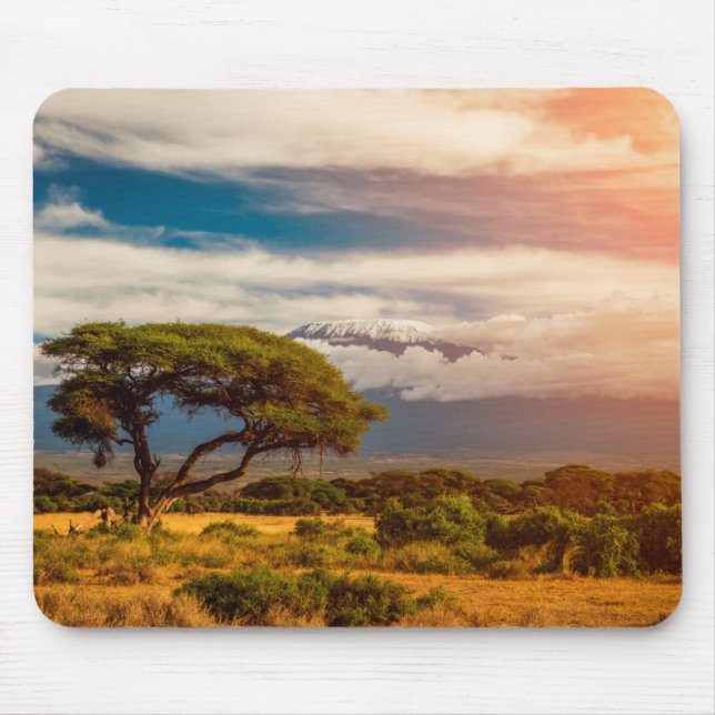 Mousepad O Monte Kilimanjaro | Amboseli, Kenya (Frente)