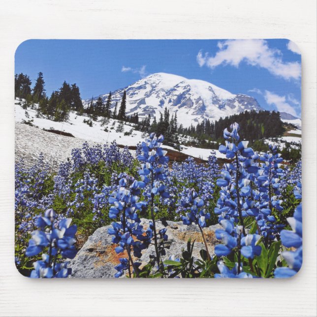 Mousepad O Monte Rainier no ponto do paraíso (Frente)