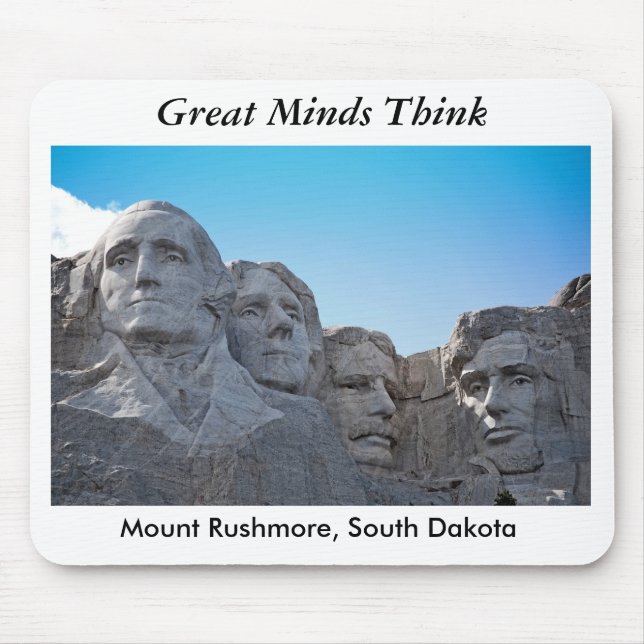 Mousepad o Monte Rushmore, grande MindsThink (Frente)