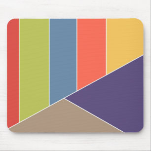 Mousepad O MOSAICO listra triângulos coloriu I + suas