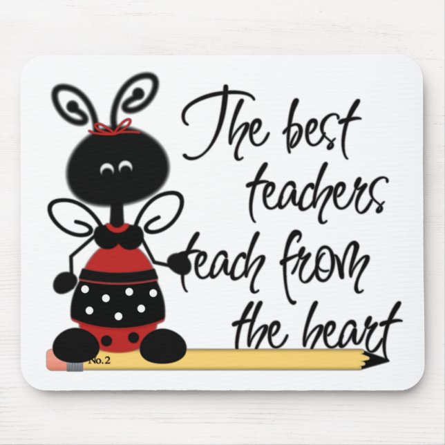 Mousepad O Mouse Ladybug do professor (Frente)