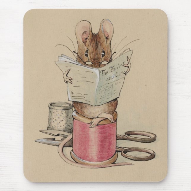 Mousepad O mouse tailor (por Beatrix Potter) (Frente)