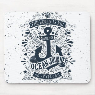 Mousepad O mundo é grande - vá exploram