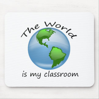 Mousepad O mundo é tapete do rato da sala de aula